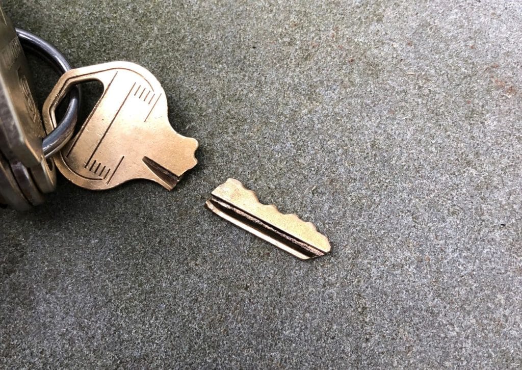sleutel afgebroken 9